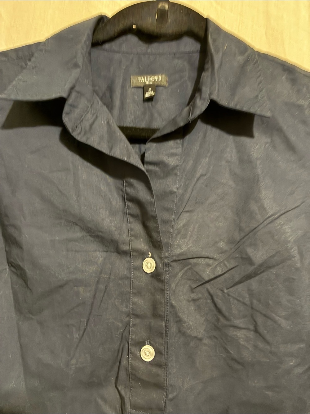 Talbots Quarter Button Blouse - Picture 6 of 10